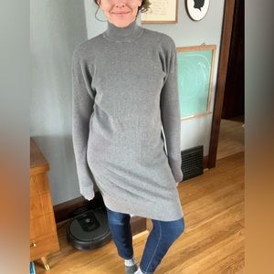 Nordstrom BP sweater dress, mock neck, zipper back